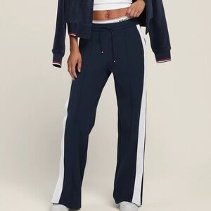 NWT Wilson Tear Away Pants Navy White Stripes Waist Band